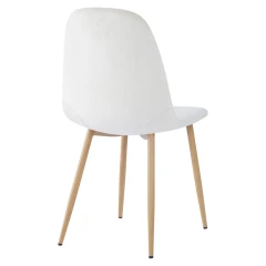 Židle, béžová Dulux Velvet látka/buk, LEGA NEW