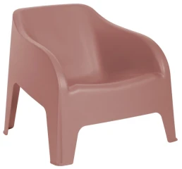 PETRA ARMCHAIR plastové křeslo - růžová