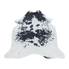 Ayyildiz kusový koberec Etosha 4114 black (tvar kožešiny)