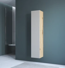 Závěsná koupelnová skříňka AVIOLA dub artisan č.4
