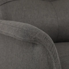 Křeslo polohovací, eletrické, šedá látka. TV-5482 GREY2