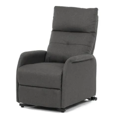 Křeslo polohovací, eletrické, šedá látka. TV-5482 GREY2