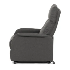 Křeslo polohovací, eletrické, šedá látka. TV-5482 GREY2
