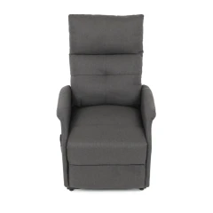 Křeslo polohovací, eletrické, šedá látka. TV-5482 GREY2
