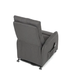 Křeslo polohovací, eletrické, šedá látka. TV-5482 GREY2