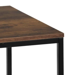Stůl pracovní s regálem, MDF, dekor staré dřevo, černý kov GD-520 OLW