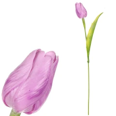 Tulipán - plast, 1 květ, fialový, cena za 1 ks SG60104 LILA