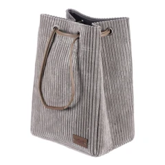 Koš prádelní - manšestr, stahovací, šedý DT3001 GREY