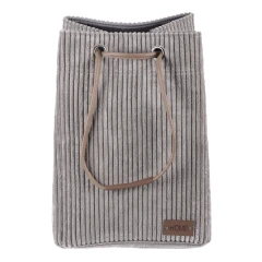 Koš prádelní - manšestr, stahovací, šedý DT3001 GREY