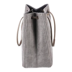 Koš prádelní - manšestr, stahovací, šedý DT3001 GREY