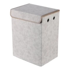 Koš látkový - skládací s víkem, vysoký, cappuccino DT3004 CAP