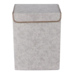 Koš látkový - skládací s víkem, vysoký, cappuccino DT3004 CAP