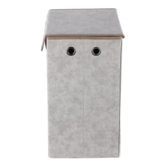 Koš látkový - skládací s víkem, vysoký, cappuccino DT3004 CAP