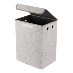 Koš látkový - skládací s víkem, vysoký, cappuccino DT3004 CAP