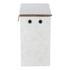 Koš látkový - skládací s víkem, vysoký, krémový DT3004 CRM