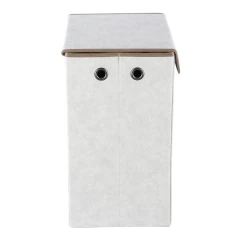 Koš látkový - skládací s víkem, vysoký, krémový DT3004 CRM