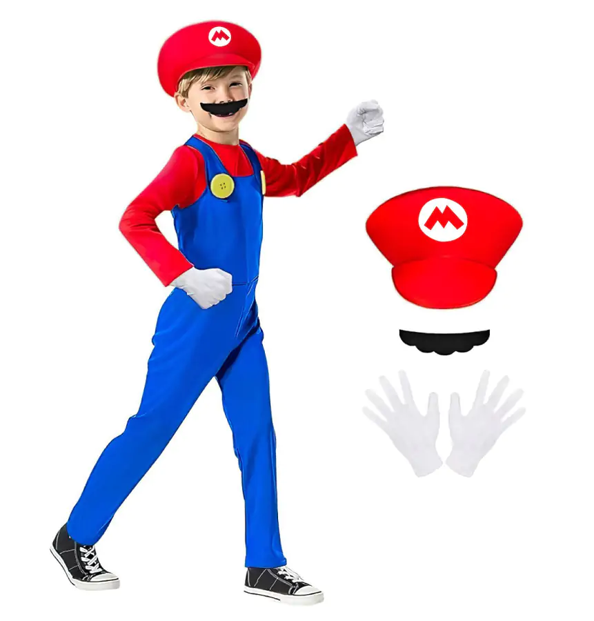 FunCo Dětský kostým 110/122 - Super Mario OPBH1977