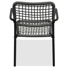 Zahradní set 1+2, stůl 60x60, židle umělý ratan barva antracit, kov antracit AZ-L1103 GREY