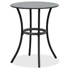 Zahradní set 1+2, stůl 60x60, židle umělý ratan barva antracit, kov antracit AZ-L1103 GREY