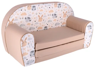 Dětská rozkládací mini pohovka Lesní zvířátka DPFI0741
