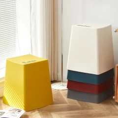 Taburet, šedá plast, KLAVO