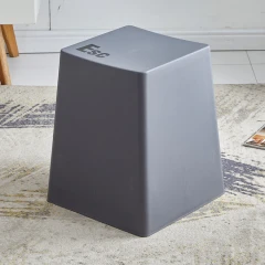 Taburet, šedá plast, KLAVO
