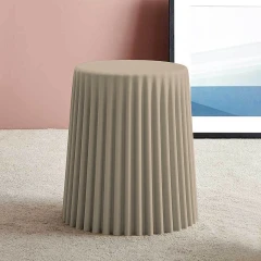 Taburet, béžová, plast, AKANIT