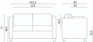 Dvojsedák Soprano 102 č.4