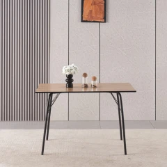 Jídelní stůl, dub artisan/černá, 120x75x75 cm, NALAK TYP 2