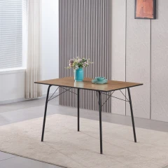 Jídelní stůl, dub artisan/černá, 120x75x75 cm, NALAK TYP 2