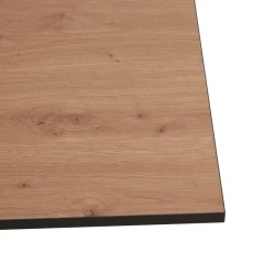 Jídelní stůl, dub artisan/černá, 160x80x75 cm, NALAK TYP 3
