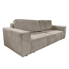 Rozkládací pohovka, šedobéžová Taupe, HARPERA BIG SOFA