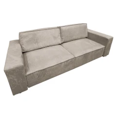 Rozkládací pohovka, šedobéžová Taupe, HARPERA BIG SOFA