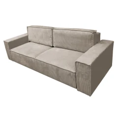 Rozkládací pohovka, šedobéžová Taupe, HARPERA BIG SOFA