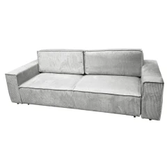 Rozkládací pohovka, světle šedá, HARPERA BIG SOFA