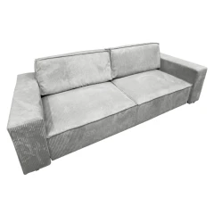 Rozkládací pohovka, světle šedá, HARPERA BIG SOFA