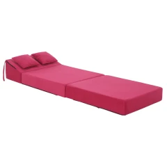Skládací matrace/křeslo, 2v1, růžová magenta, PELOS