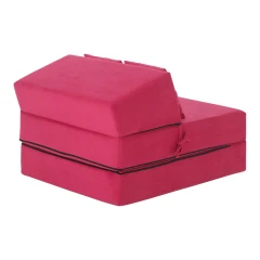 Skládací matrace/křeslo, 2v1, růžová magenta, PELOS