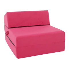 Skládací matrace/křeslo, 2v1, růžová magenta, PELOS