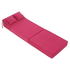 Skládací matrace/křeslo, 2v1, růžová magenta, PELOS