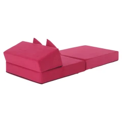 Skládací matrace/křeslo, 2v1, růžová magenta, PELOS