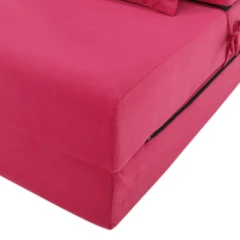 Skládací matrace/křeslo, 2v1, růžová magenta, PELOS