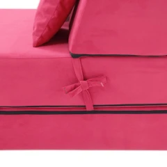 Skládací matrace/křeslo, 2v1, růžová magenta, PELOS