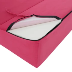 Skládací matrace/křeslo, 2v1, růžová magenta, PELOS