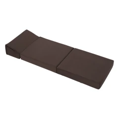 Skládací matrace/křeslo, 2v1, hnědá Taupe, PELOS