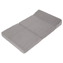 Skládací matrace/křeslo, 2v1, šedá, VEDIS