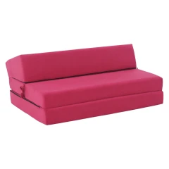 Skládací matrace/křeslo, 2v1, růžová magenta, VEDIS