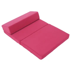 Skládací matrace/křeslo, 2v1, růžová magenta, VEDIS