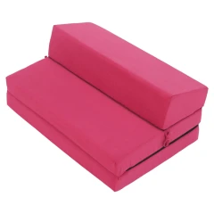 Skládací matrace/křeslo, 2v1, růžová magenta, VEDIS