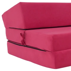 Skládací matrace/křeslo, 2v1, růžová magenta, VEDIS